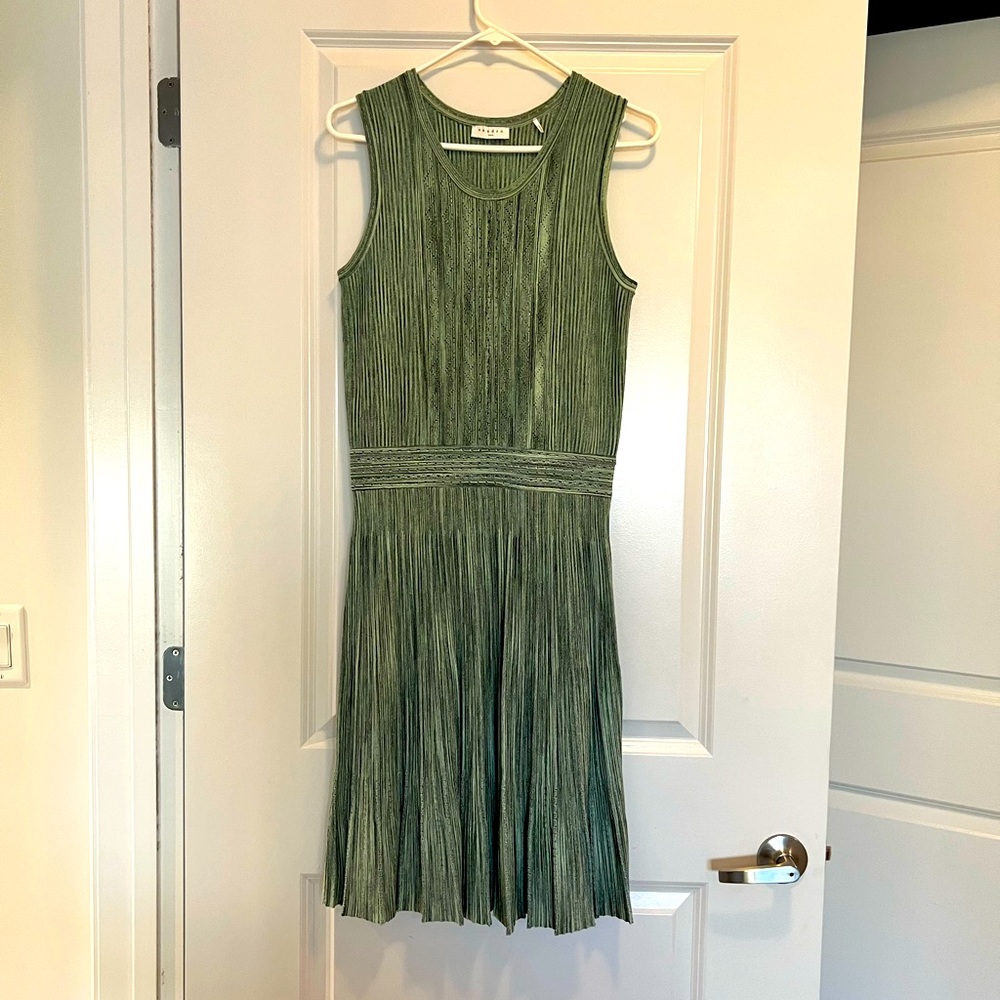Sandro Green Sleeveless Dress